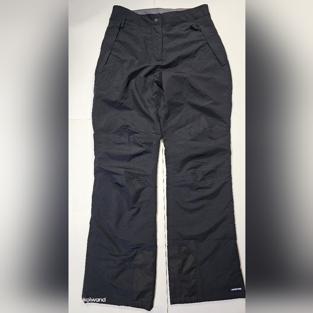 Lands' End Black Snow Pants Size S/T 6-8